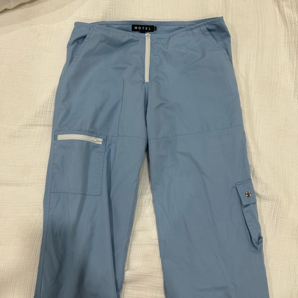 Motel Rocks Blue Parachute Cargos